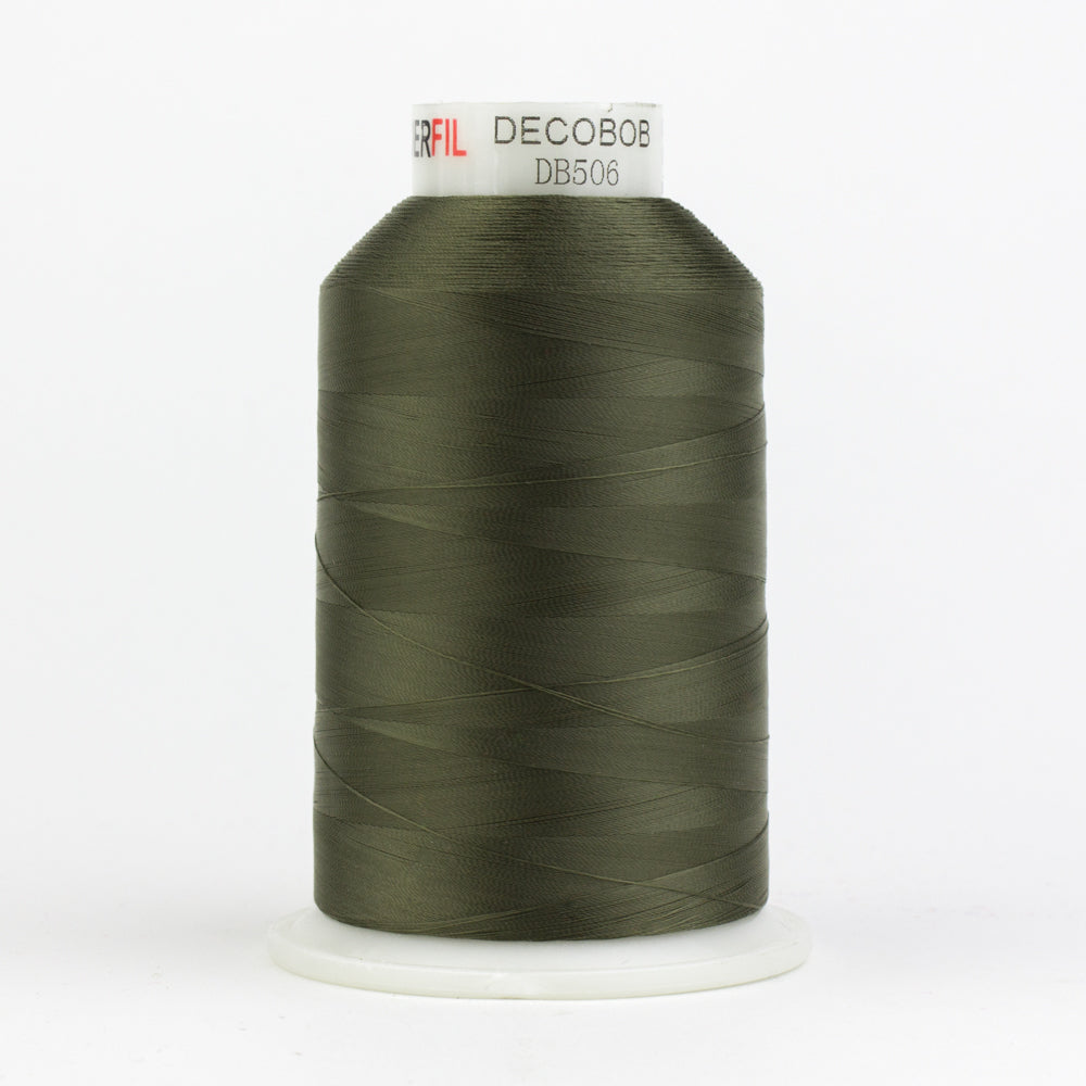 DB506 - DecoBob™ Cottonized Polyester Moss Green Thread WonderFil