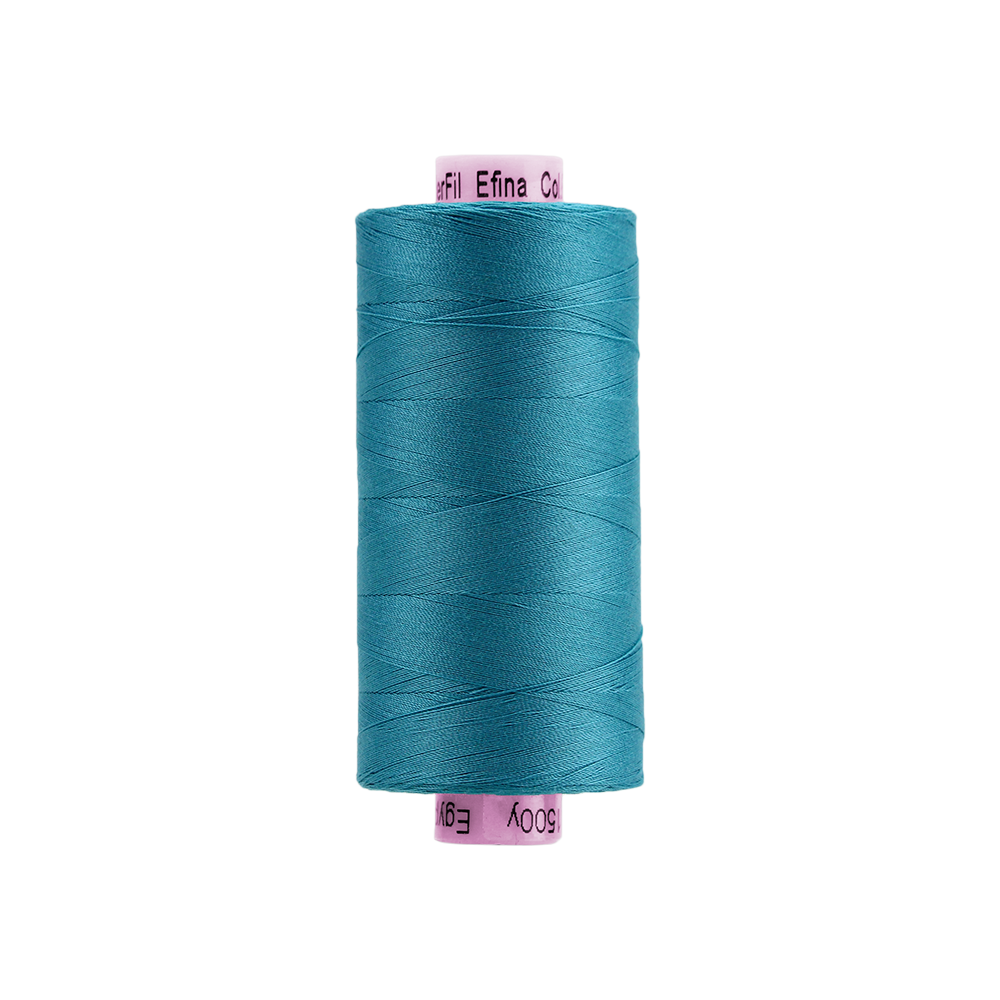 EFS08 - Efina 60wt Egyptian Cotton Thread Turquoise WonderFil