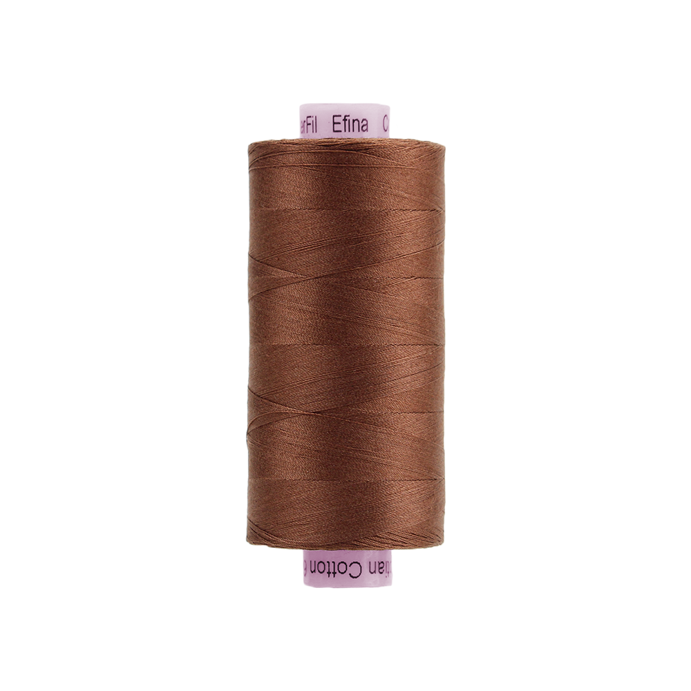 EFS28 - Efina 60wt Egyptian Cotton Thread Rust WonderFil