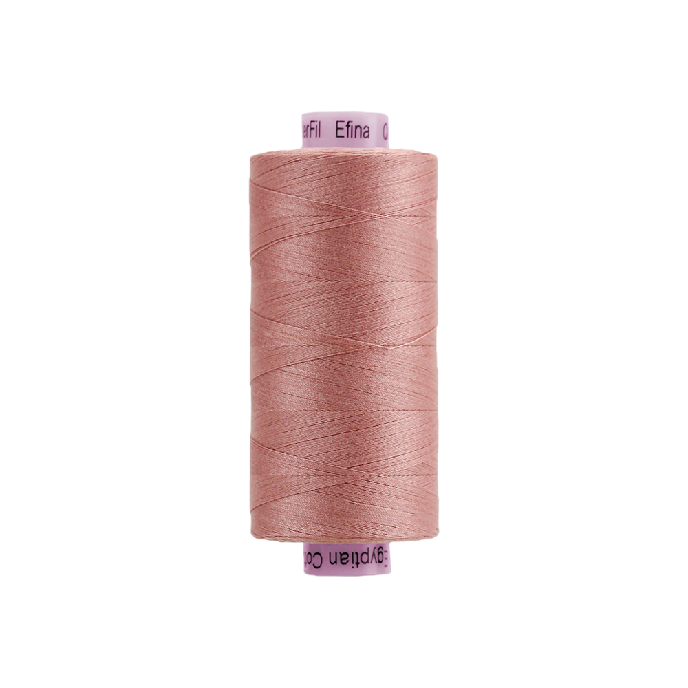 EF81 - Efina 60wt Egyptian Cotton Thread Toasted Pink WonderFil