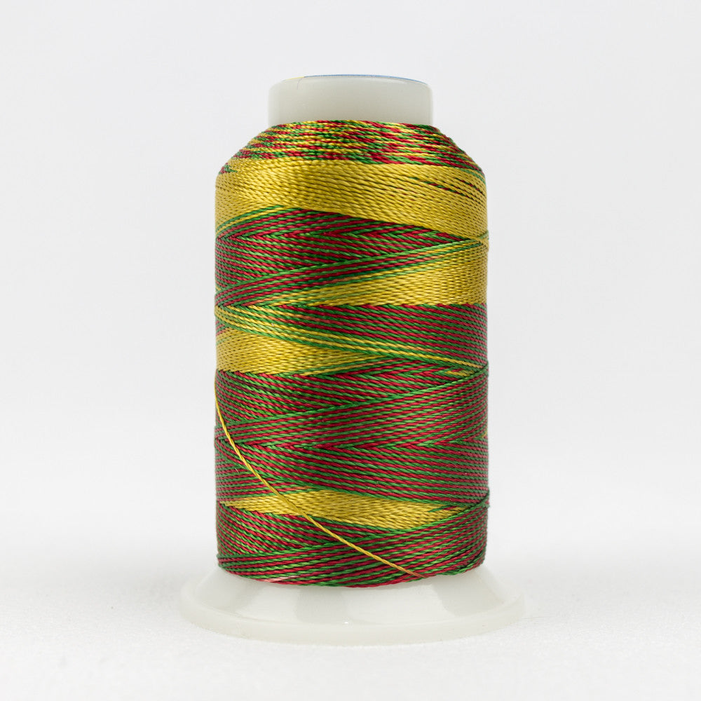 ACM27 - Accent‚Ñ¢ 12wt Rayon Green Honey Red Thread WonderFil