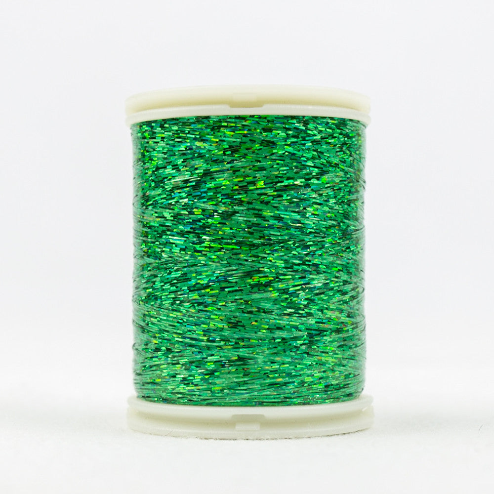 HC8156 - Hologram Polyester Slitted Green Thread WonderFil