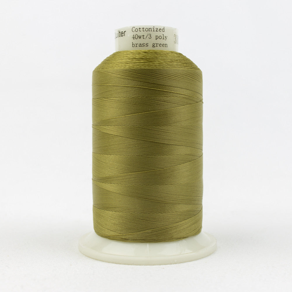 MQ27 - Master Quilter‚Ñ¢ 40wt All Purpose Brass Green Thread WonderFil