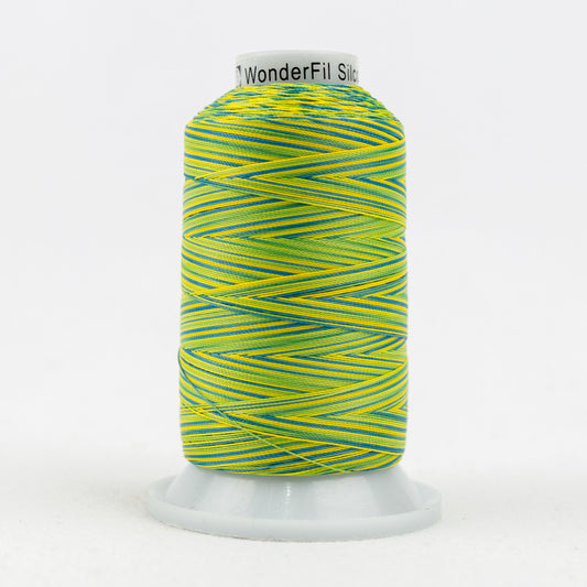 SCM22 - Silco‚Ñ¢ 35wt Cotton Blue Yellow Green Thread WonderFil