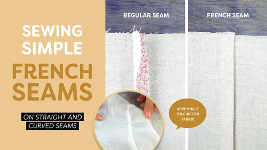 Sewing French Seams on Curved and Straight Seams Tutorial