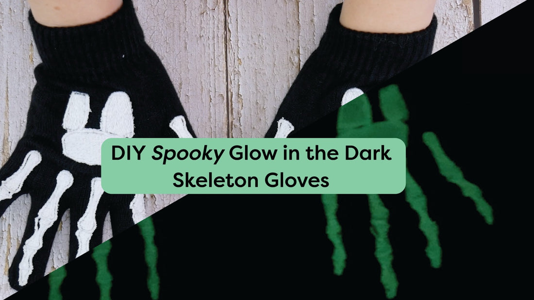DIY Glow in the Dark Skeleton Gloves