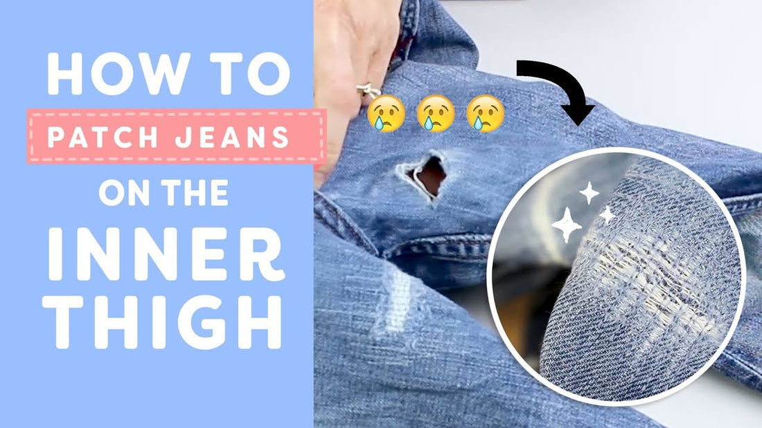 How to Patch Jeans on the Inner Thigh