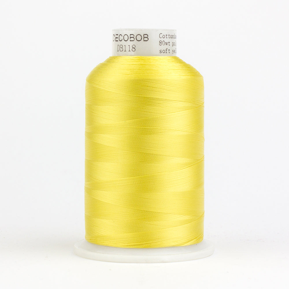 DB118 - DecoBob™ Cottonized Polyester Soft Yellow Thread WonderFil