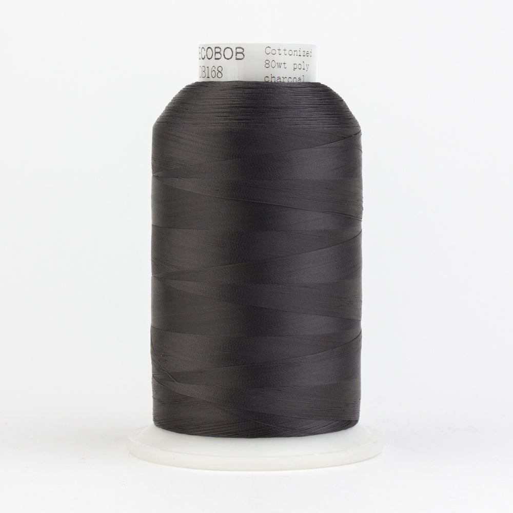 DB168 - DecoBob™ Cottonized Polyester Charcoal Thread WonderFil