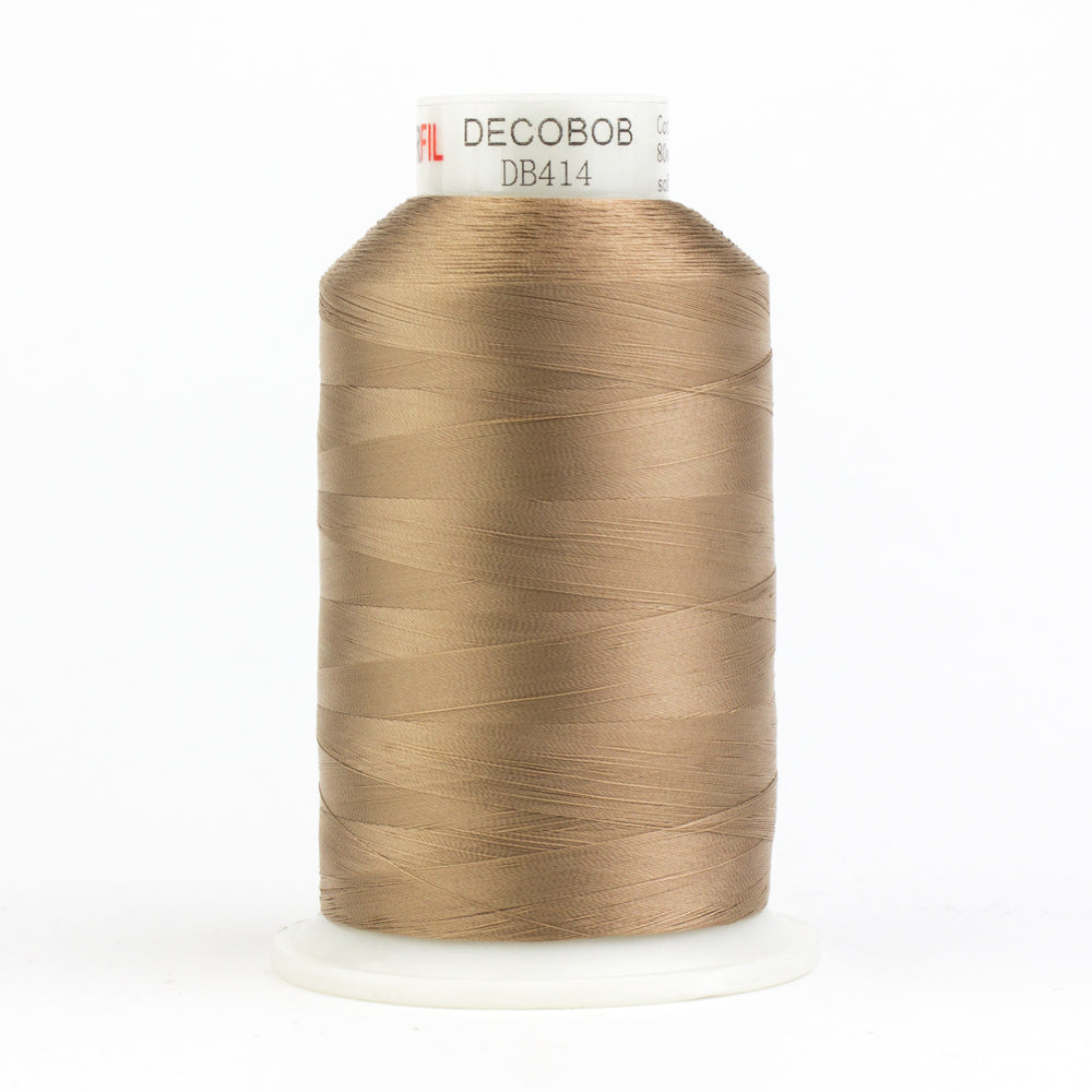 DB414 - DecoBob™ Cottonized Polyester Soft Tan Thread WonderFil
