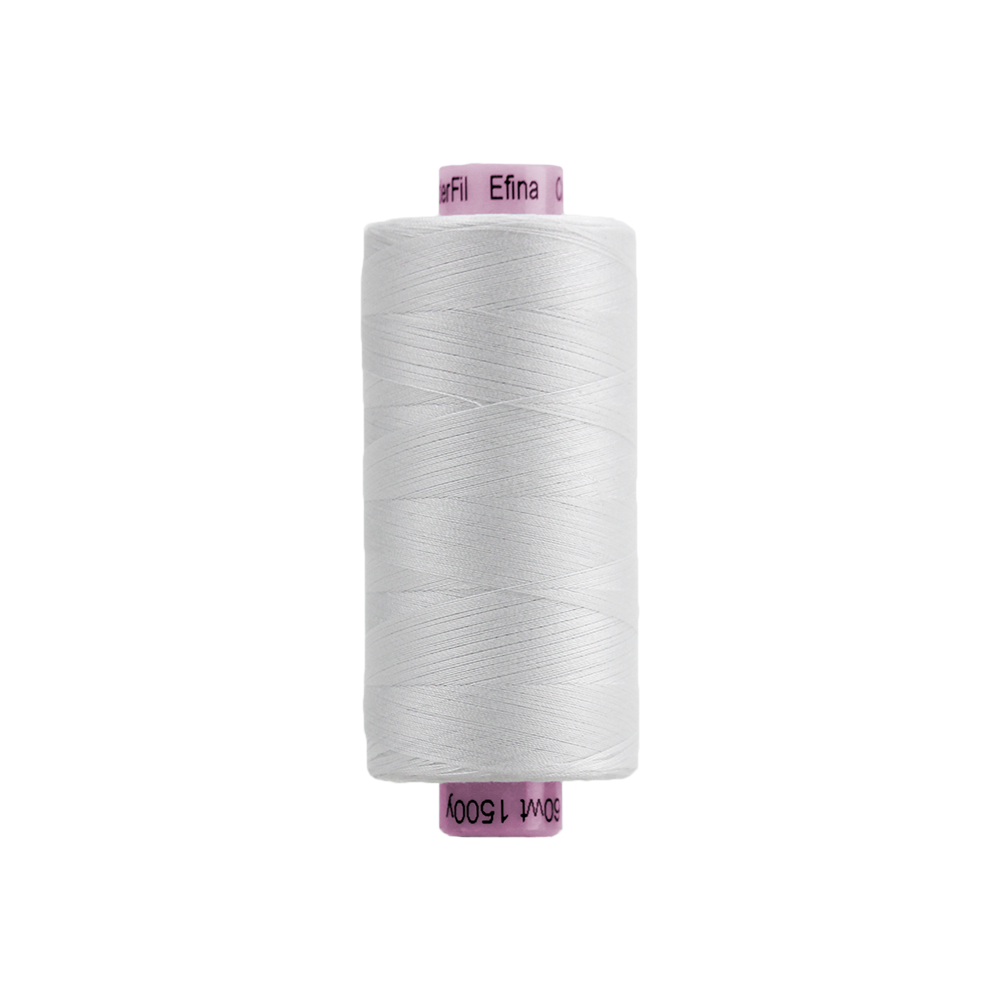 EF100 - Efina 60wt Egyptian Cotton Thread White WonderFil