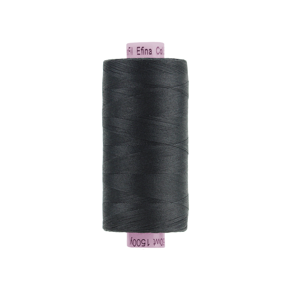 EFS30 - Efina 60wt Egyptian Cotton Thread Black WonderFil