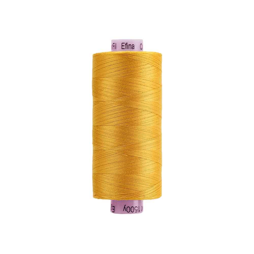 EFS33 - Efina 60wt Egyptian Cotton Thread Golden Rod WonderFil