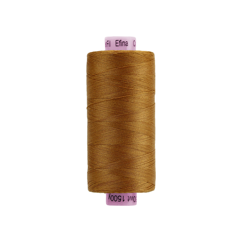 EFS35 - Efina 60wt Egyptian Cotton Thread Old Gold WonderFil