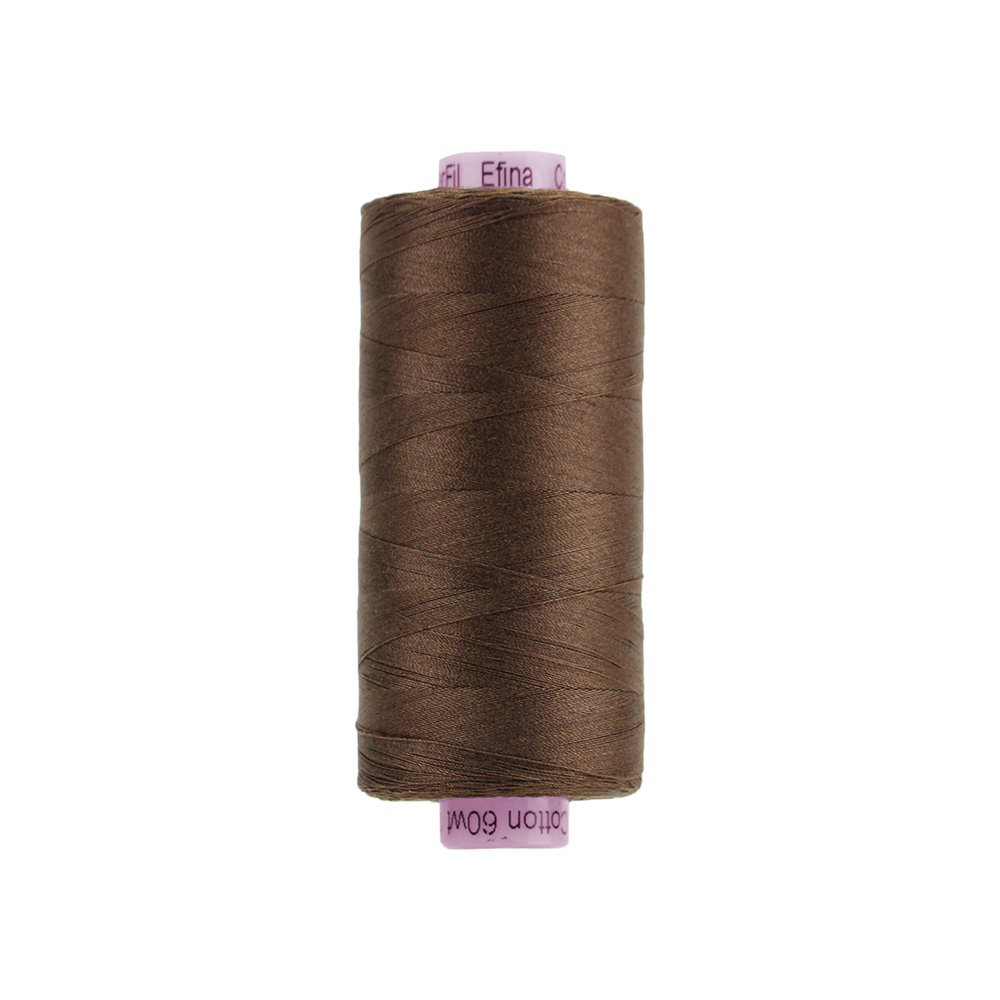 EFS51 - Efina 60wt Egyptian Cotton Thread Chestnut WonderFil