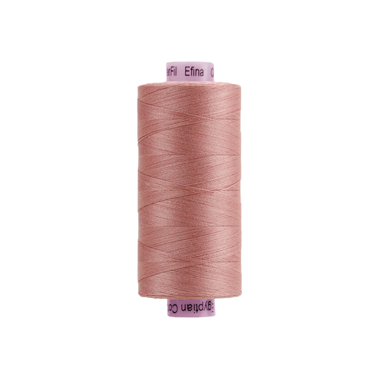 EF81 - Efina 60wt Egyptian Cotton Thread Toasted Pink WonderFil