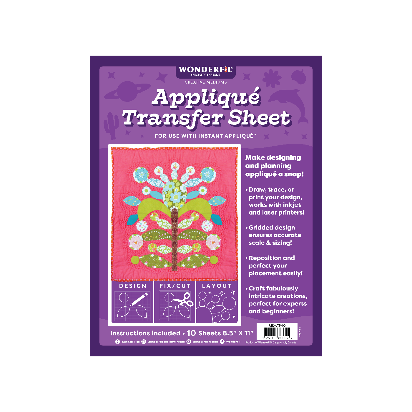 Appliqué Transfer Sheet™ WonderFil UK