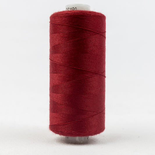DS180 - 40wt Designer‚Ñ¢ All purpose Polyester Cherry Red Thread WonderFil