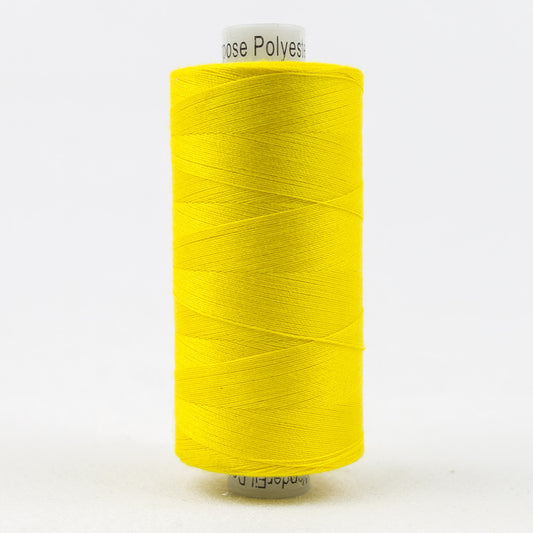 DS823 - Designer 40wt All purpose Polyester Yellow Thread WonderFil