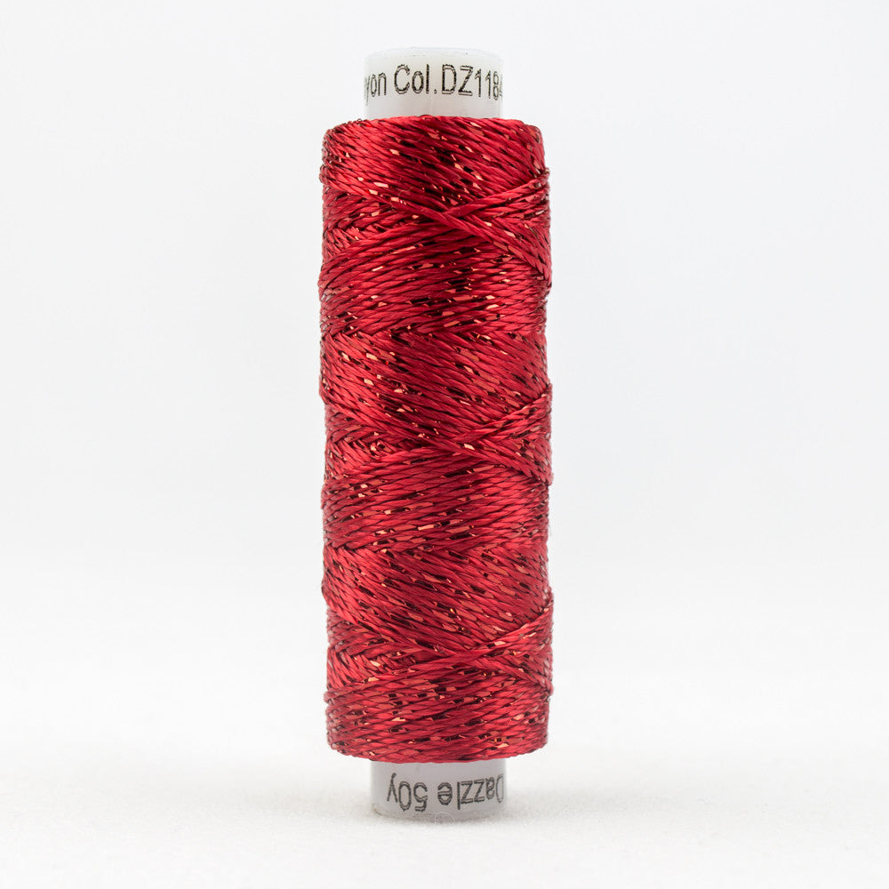 SSDZ1184 - Dazzle‚Ñ¢ 8wt Rayon Metallic Mars Red Thread WonderFil