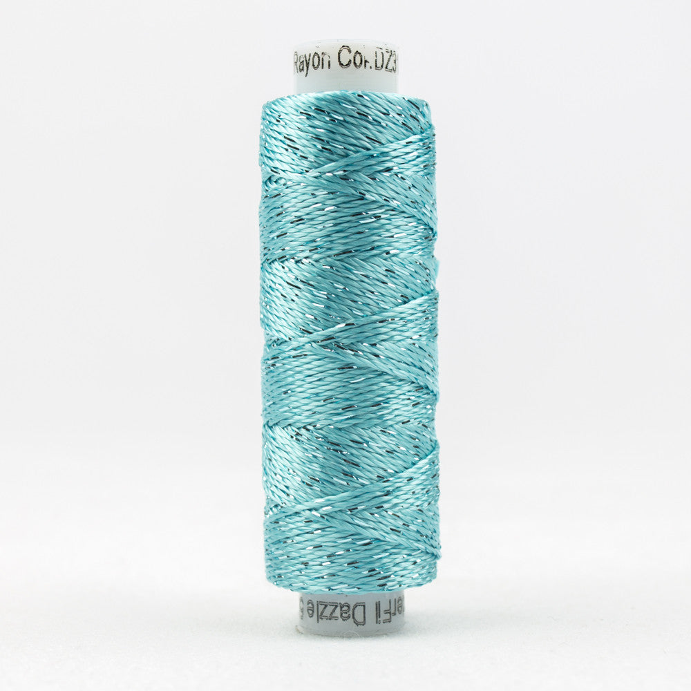 SSDZ3130 - Dazzle‚Ñ¢ 8wt Rayon Metallic Aqua Sea Thread WonderFil