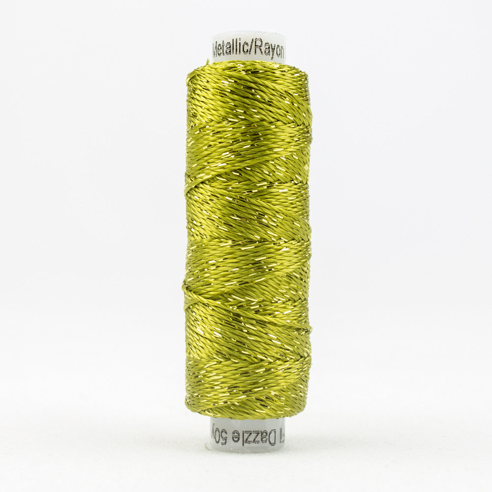 SSDZ4120 - Dazzle‚Ñ¢ 8wt Rayon Metallic Golden Oliver Thread WonderFil