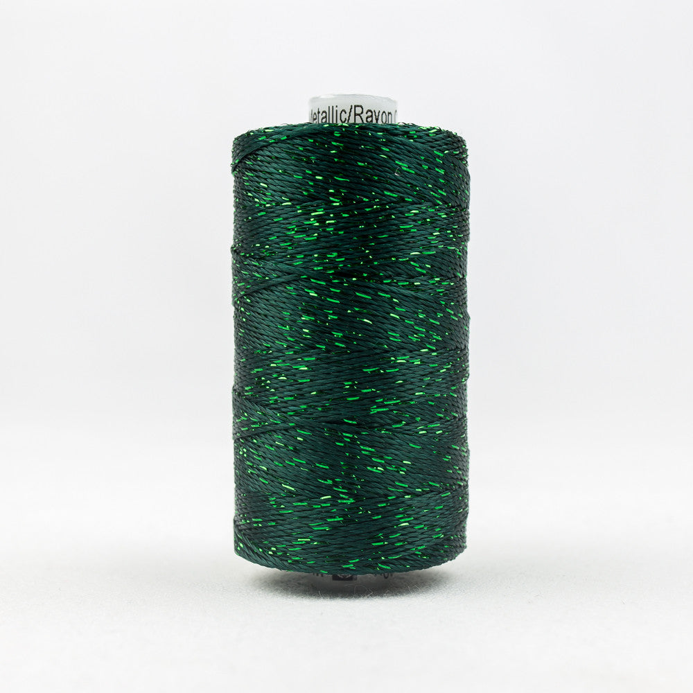 DZ566 - Dazzle‚Ñ¢ 8wt Rayon and Metallic Forest Green Thread WonderFil
