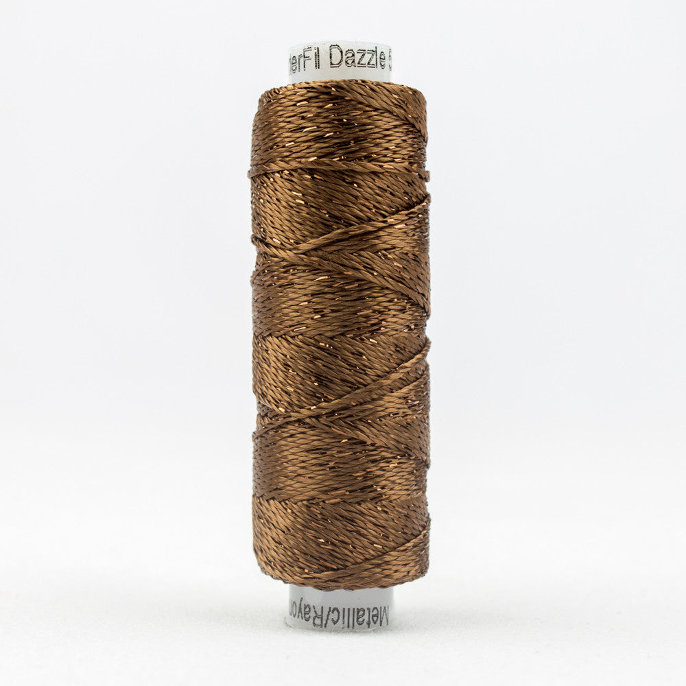SSDZ7110 - Dazzle‚Ñ¢ 8wt Rayon Metallic Ginger Bread Thread WonderFil