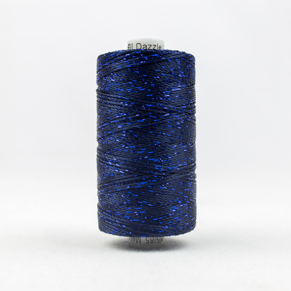 DZ7148 - Dazzle‚Ñ¢ 8wt Rayon and Metallic Midnight Blue Thread WonderFil
