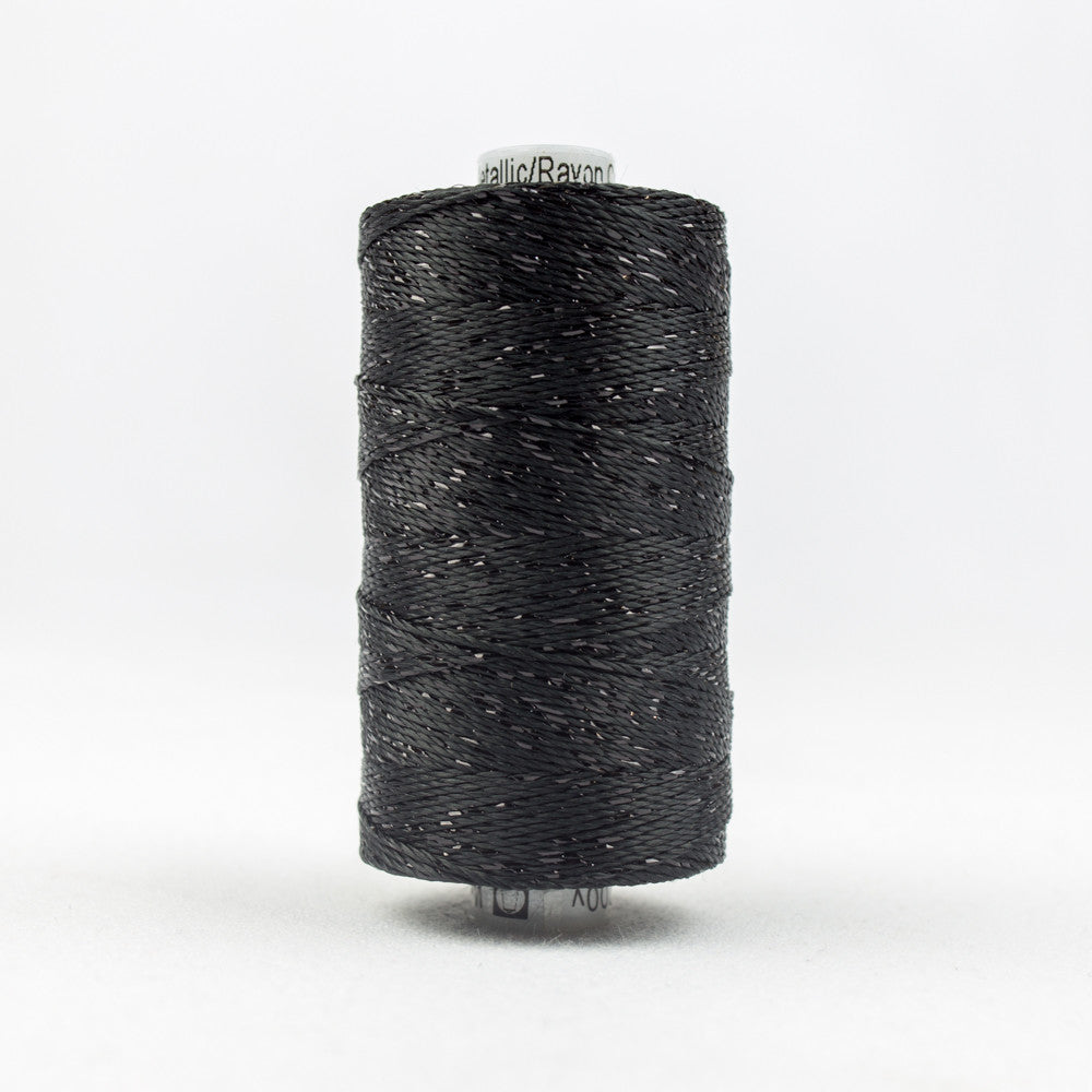 DZ9000 - Dazzle‚Ñ¢ 8wt Rayon and Metallic Black Thread WonderFil