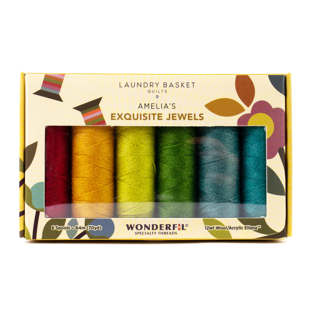 Amelia‚Äôs Exquisite Jewels by Edyta Sitar - Merino Wool/Acrylic Thread Pack WonderFil Online UK 