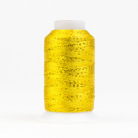 GM2118 -  GlaMore‚Ñ¢ 12wt Rayon and Metallic Sunny Yellow Thread WonderFil Online UK