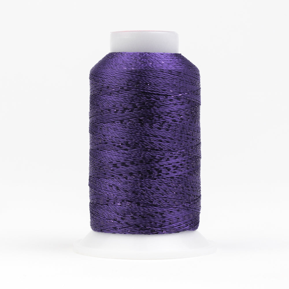 GM5118 -  GlaMore‚Ñ¢ 12wt Rayon and Metallic Prism Violet Thread WonderFil Online UK
