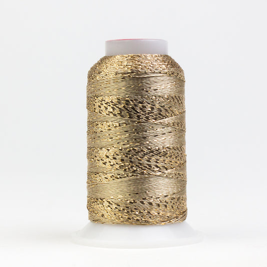 GM7102 -  GlaMore‚Ñ¢ 12wt Rayon and Metallic Light Brass Thread WonderFil Online UK