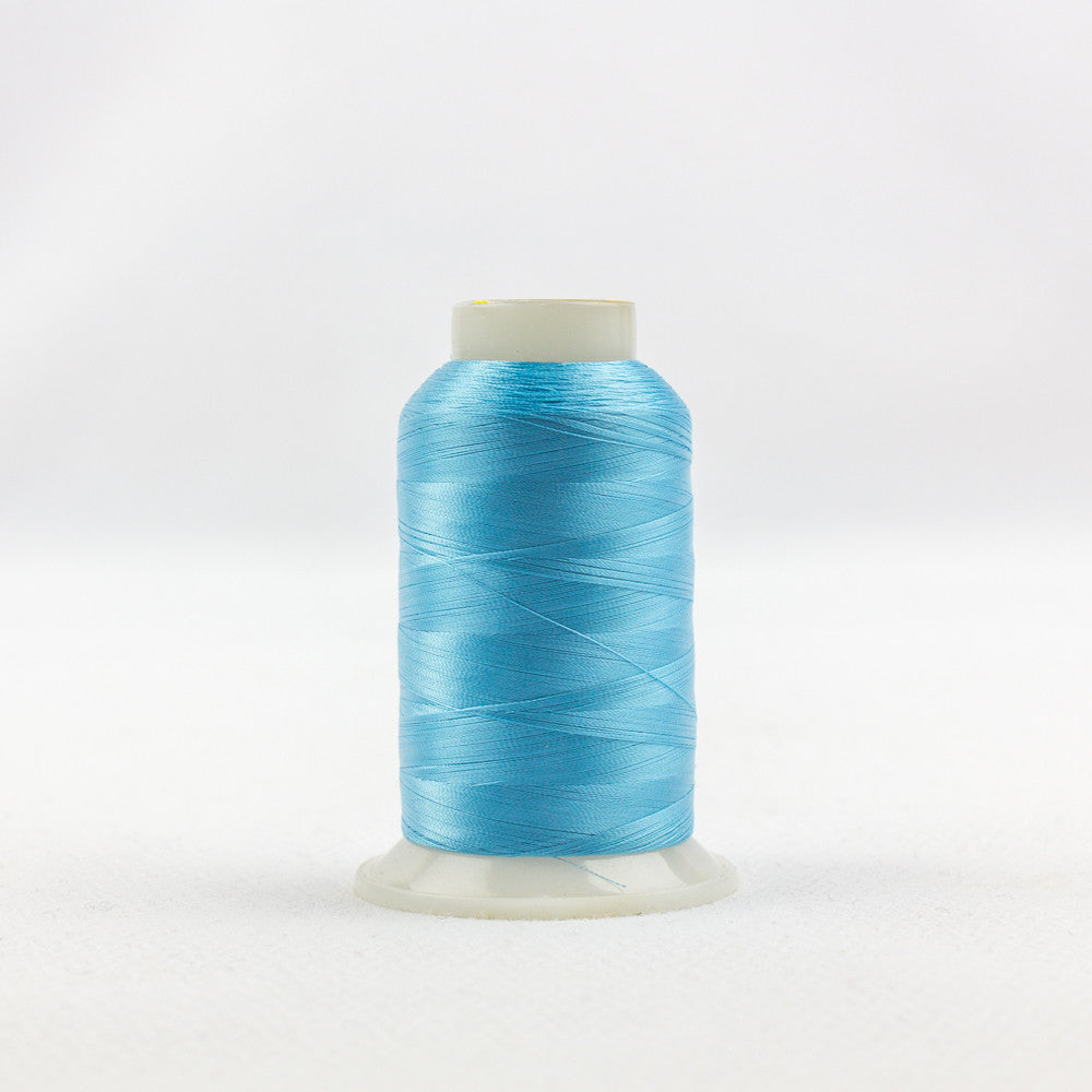 IF716 - InvisaFil™ 100wt Cottonized Polyester Bright Turquoise Thread WonderFil