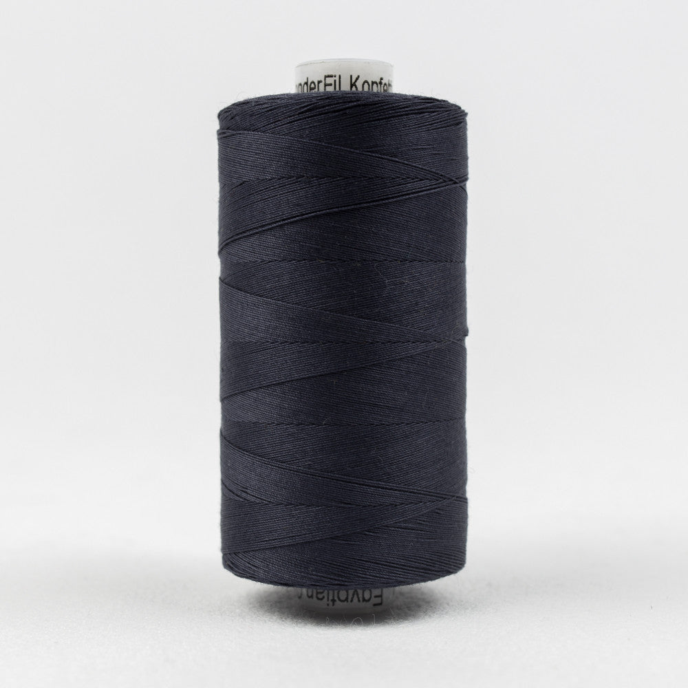 KT602 - Konfetti™ 50wt Egyptian Cotton Dark Navy Thread WonderFil