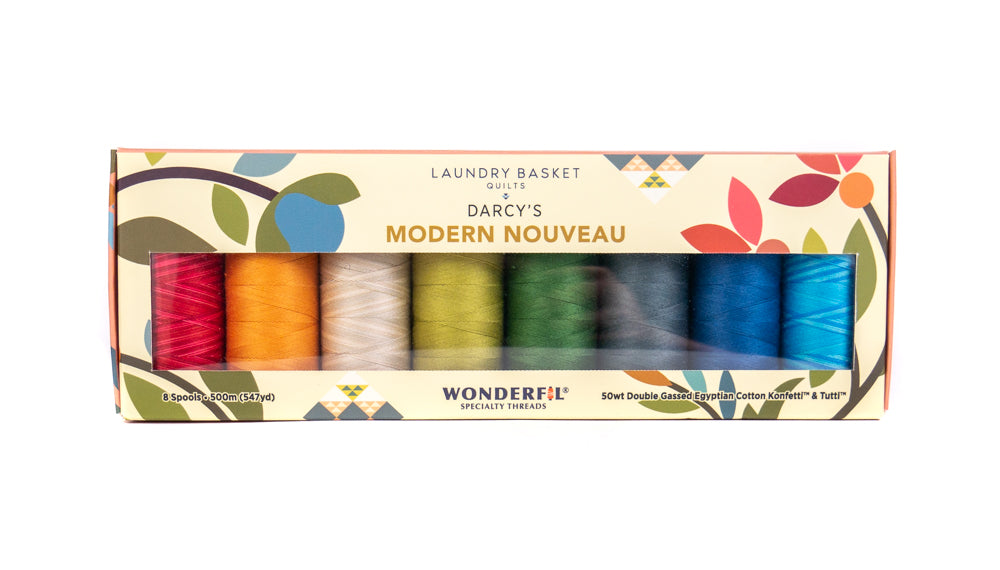 Darcy‚Äôs Modern Nouveau by Edyta Sitar - Egyptian cotton Thread Pack WonderFil Online UK