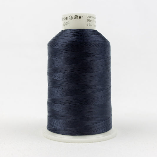 MQ49 - Master Quilter‚Ñ¢ 40wt All Purpose Blue Brown Thread WonderFil