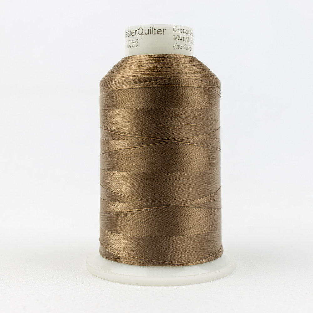MQ65 - Master Quilter 40wt All Purpose Polyester Chocolate Thread WonderFil