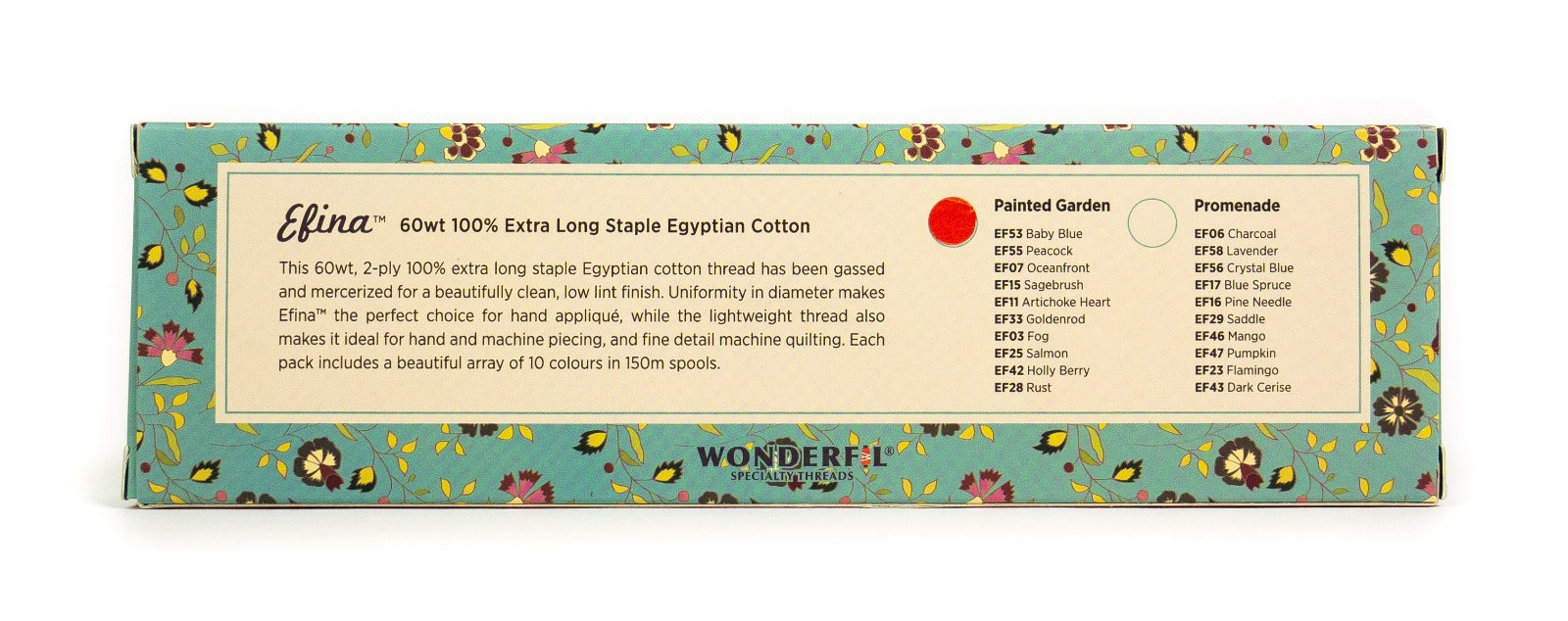 Petra Prins Efina Packs - Egyptian Cotton Threads WonderFil Online UK 