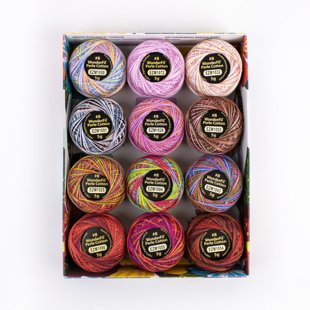 Eleganza™ #8 Perle Cotton Variegated Packs WonderFil