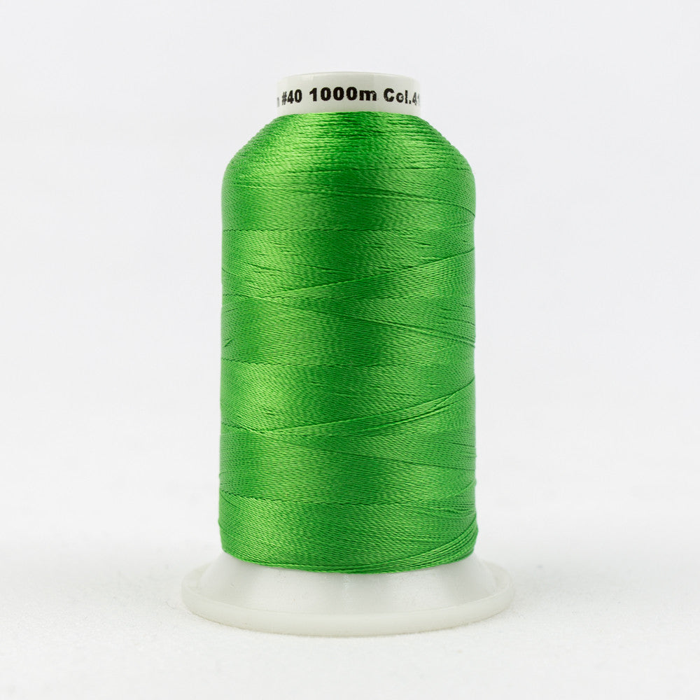 F. Green Thread R4153 - 40wt Rayon Bright Green Thread – WonderFil UK