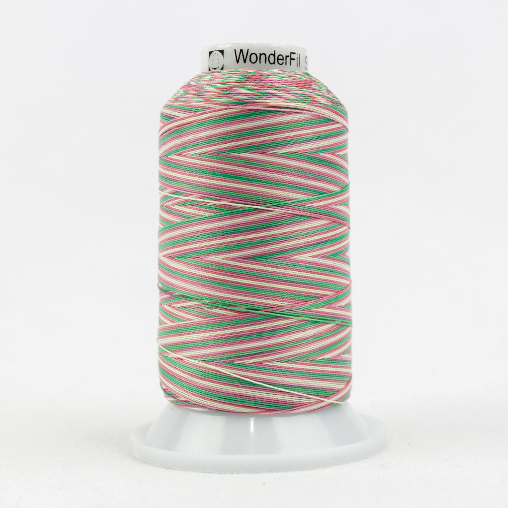 SCM04 - Silco‚Ñ¢ 35wt Cotton Teal Yellow Pinks Thread WonderFil