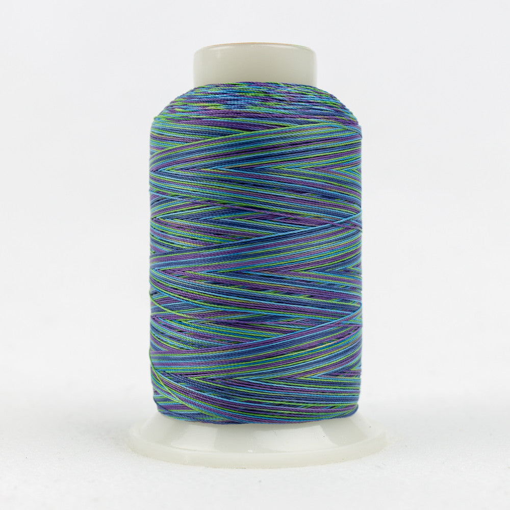 SCM17 - Silco 35wt Cotton Purple Blue Green Thread WonderFil