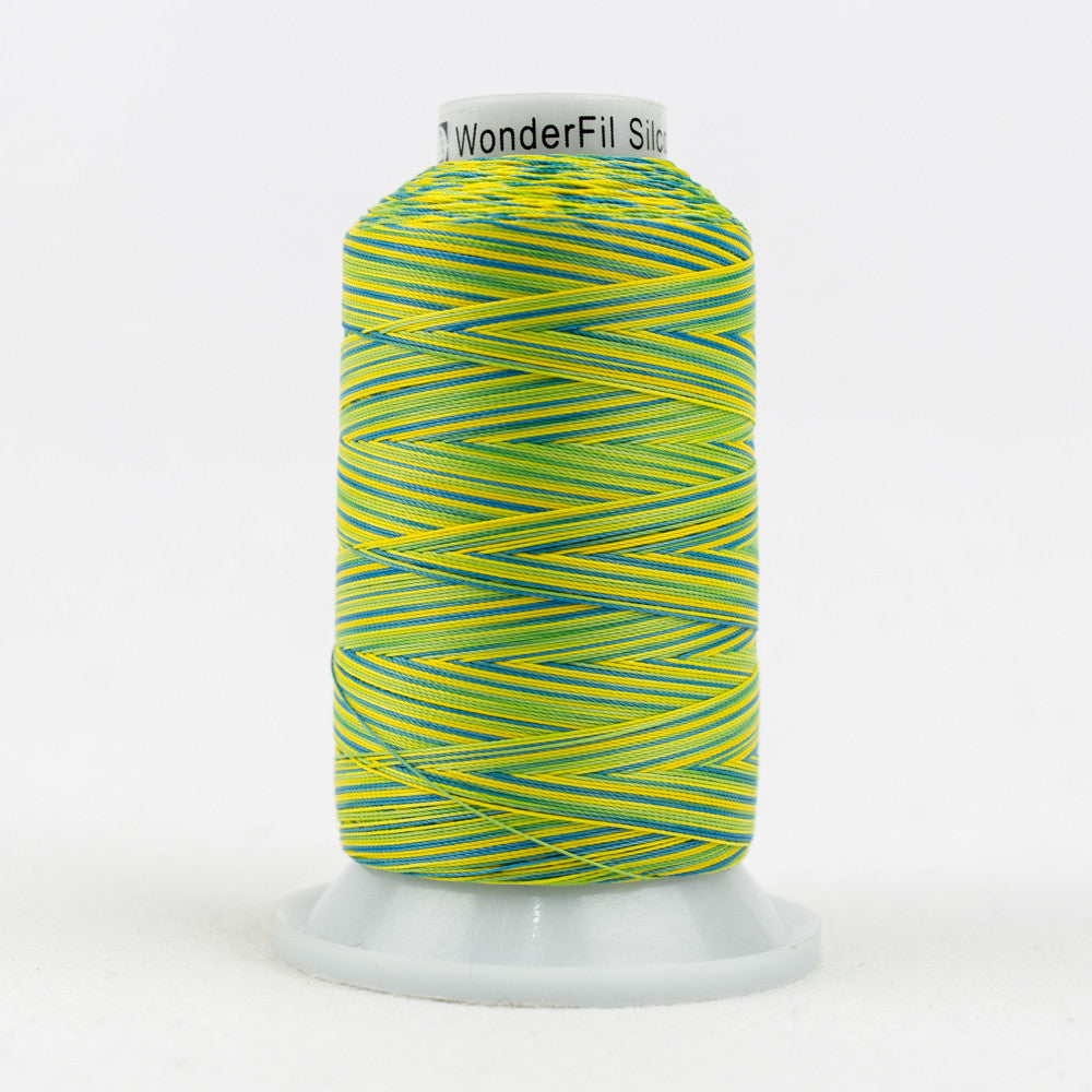 SCM22 - Silco‚Ñ¢ 35wt Cotton Blue Yellow Green Thread WonderFil