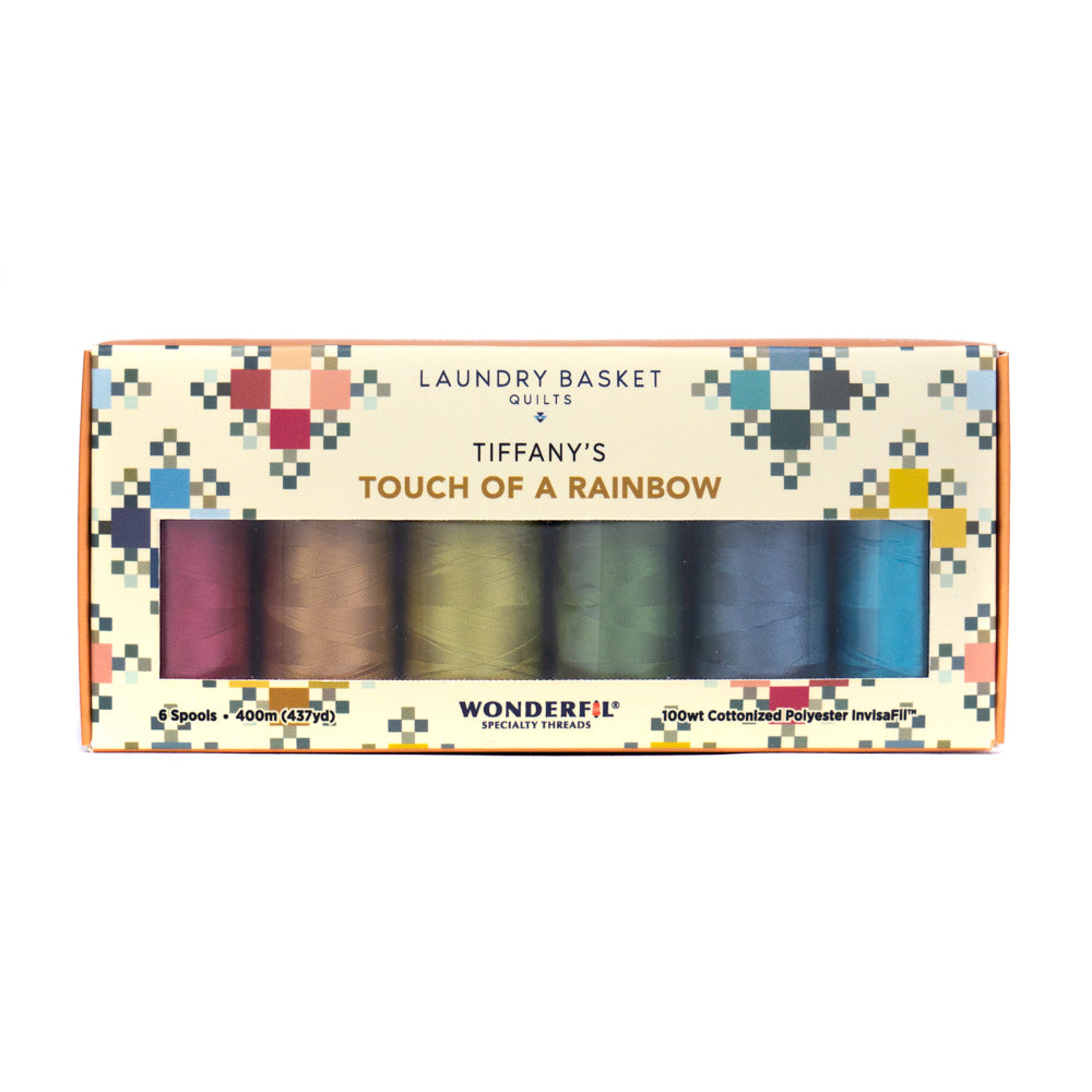 Tiffany‚Äôs Touch of a Rainbow by Edyta Sitar - Invisible Threads Pack WonderFil Online UK